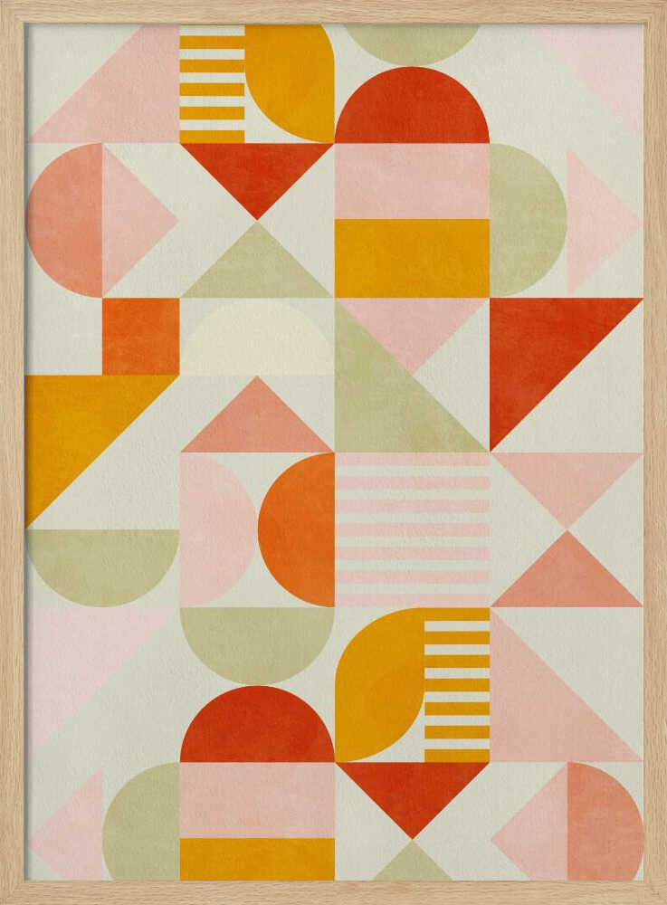 Bauhaus Fun Pastel | Affiche
