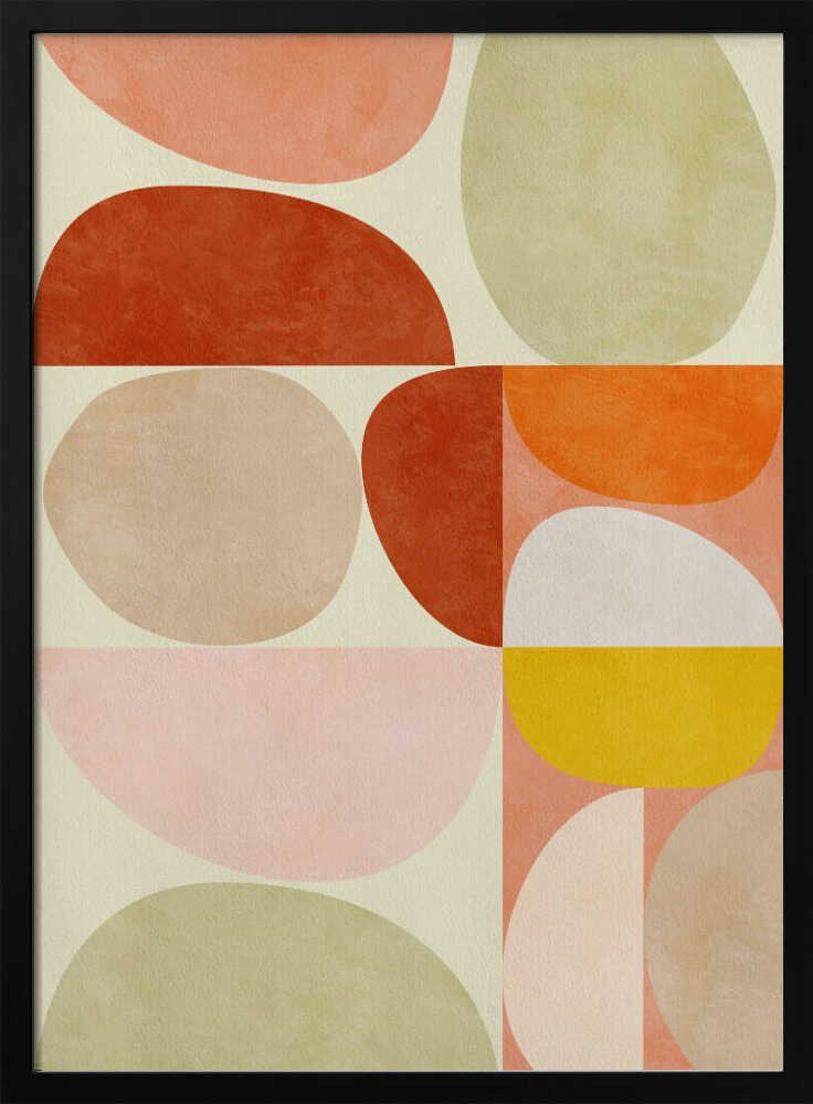 Géométrie pastel | Affiche