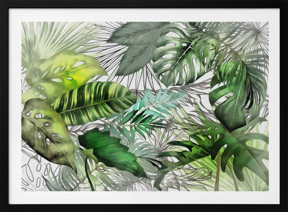 Tropisches Laub 02 | Poster