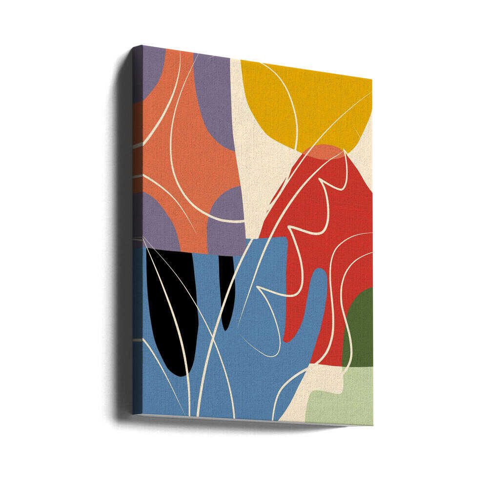 Collage abstrait de couleurs | Toile