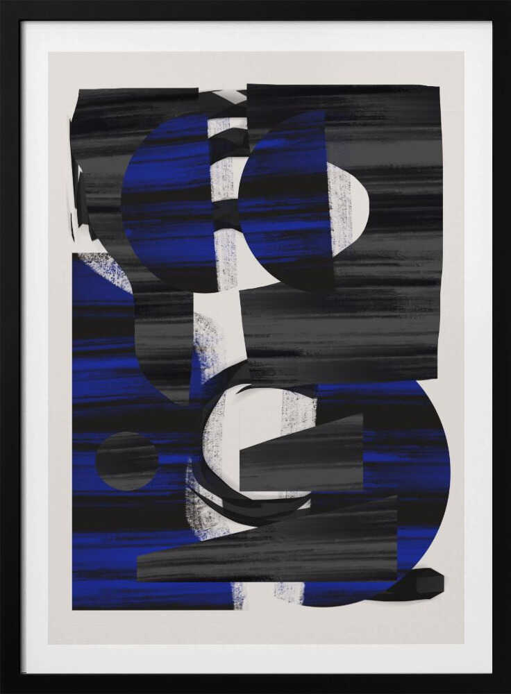 Abstract Stripe Minimal Collage 28 | Poster