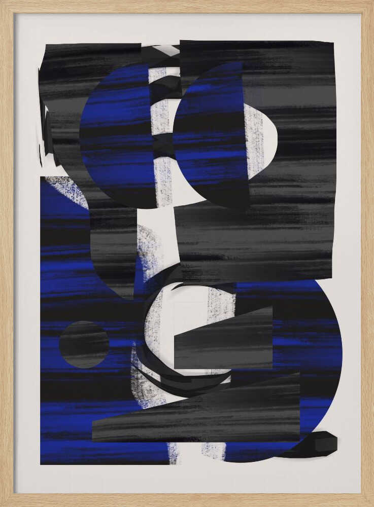 Abstract Stripe Minimal Collage 28 | Poster