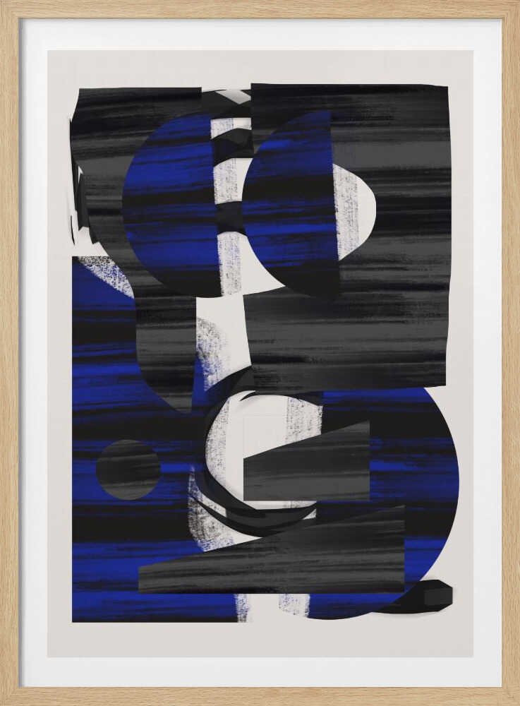 Abstract Stripe Minimal Collage 28 | Poster