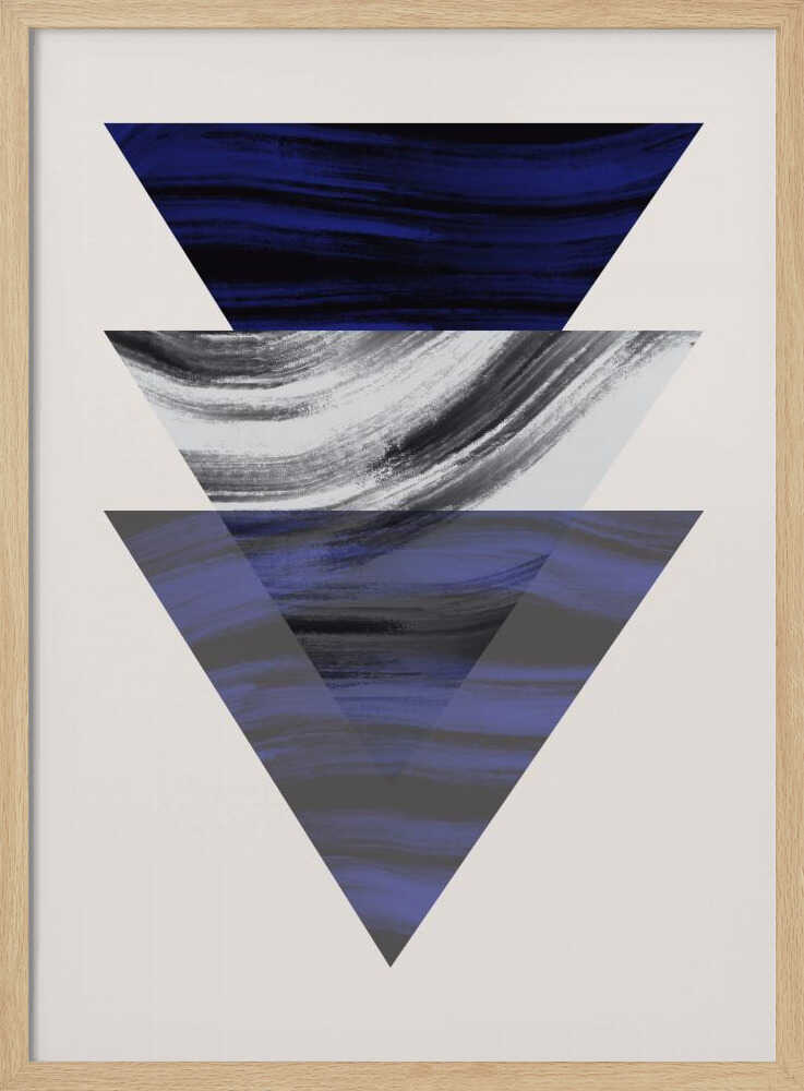 Drei geometrische Dreiecke | Poster