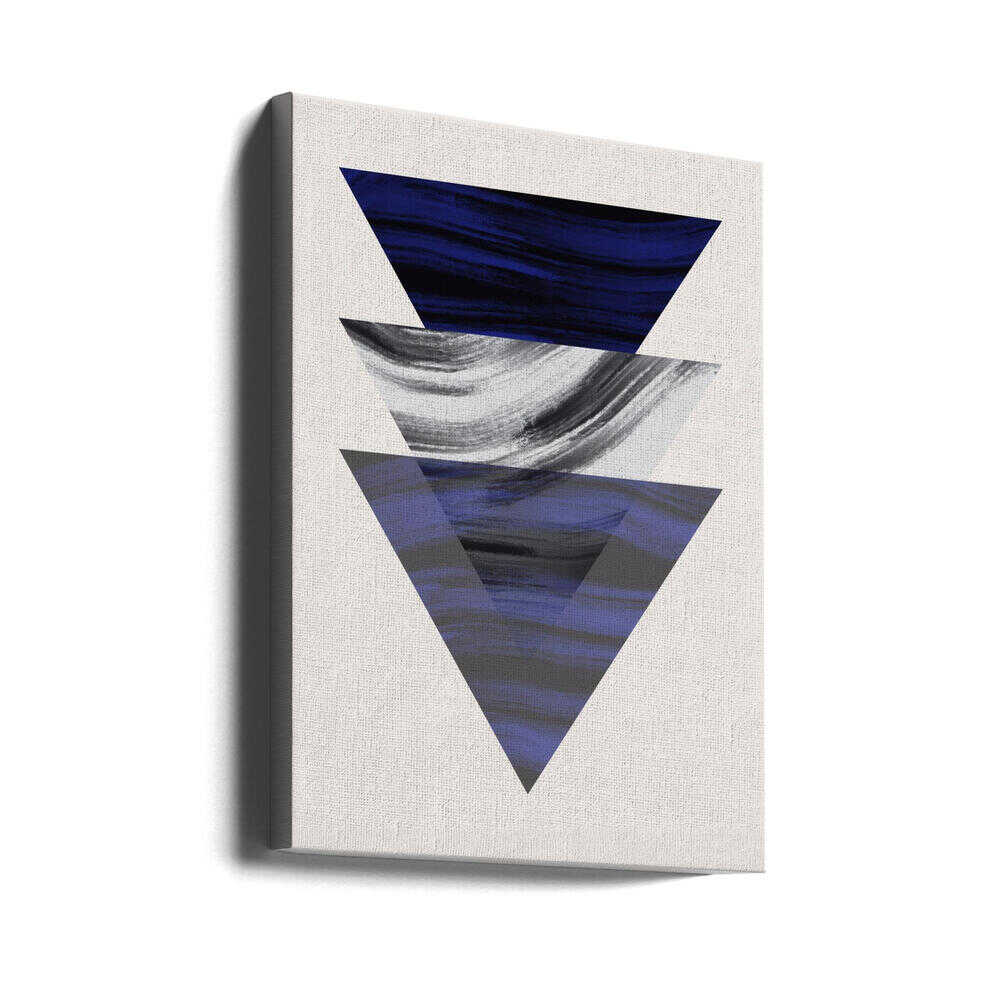 Drei geometrische Dreiecke | Leinwand