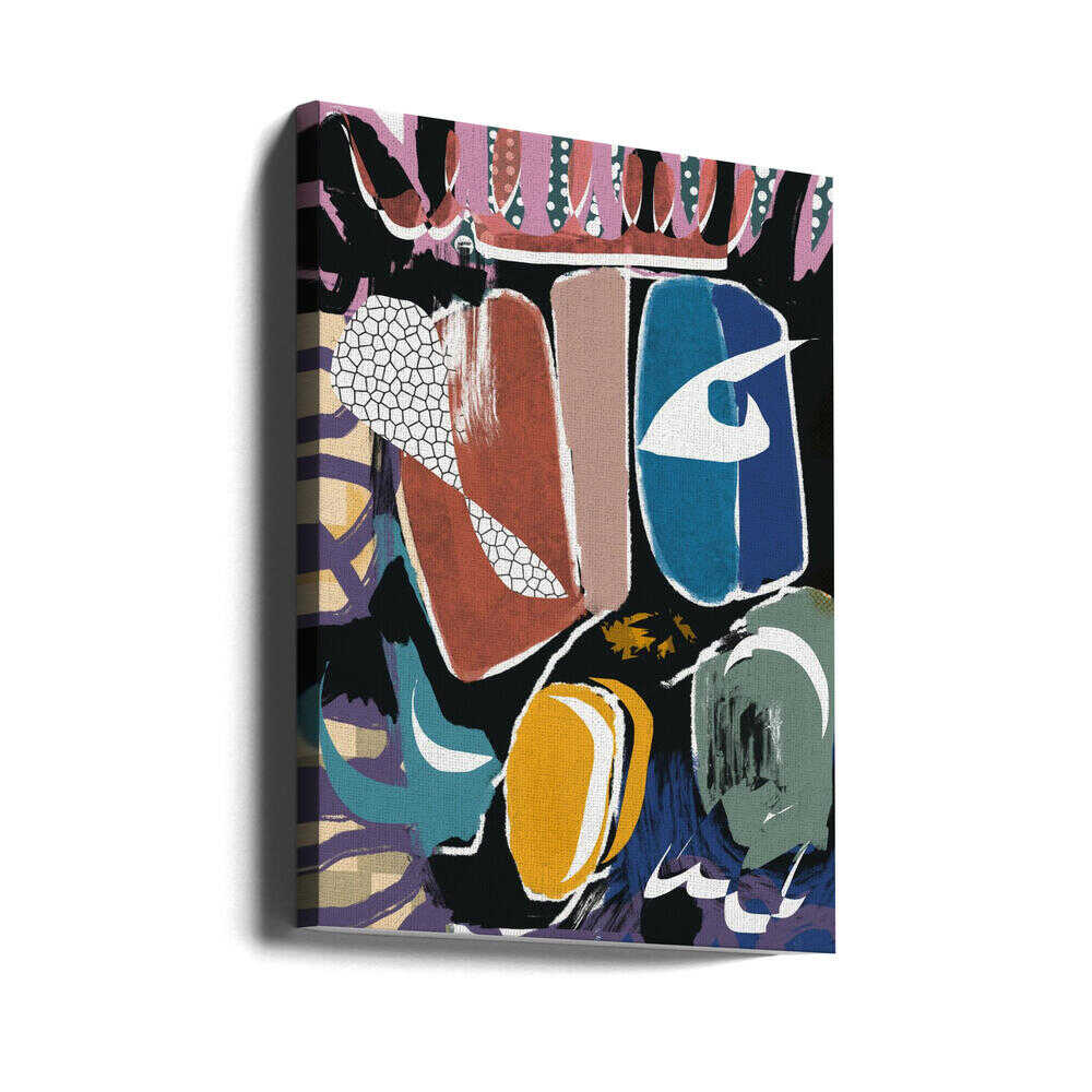 Caillou ludique abstrait | Toile