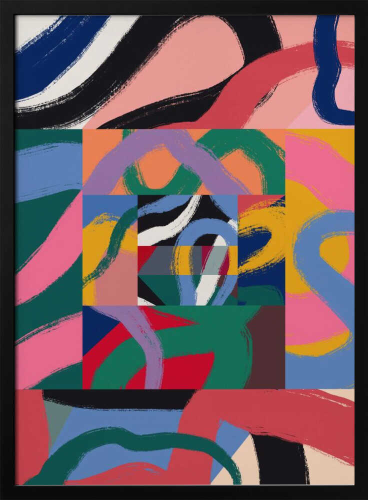 Ruban coloré abstrait | Affiche