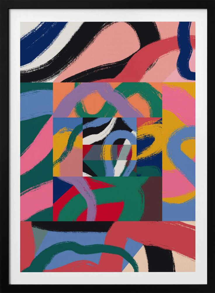 Ruban coloré abstrait | Affiche