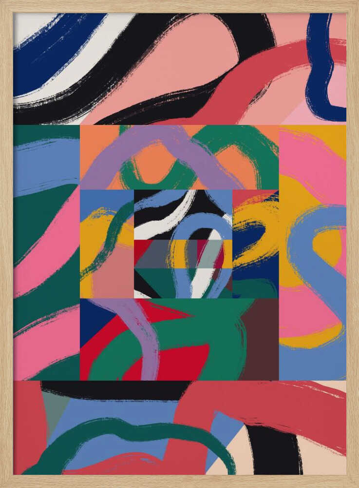 Ruban coloré abstrait | Affiche