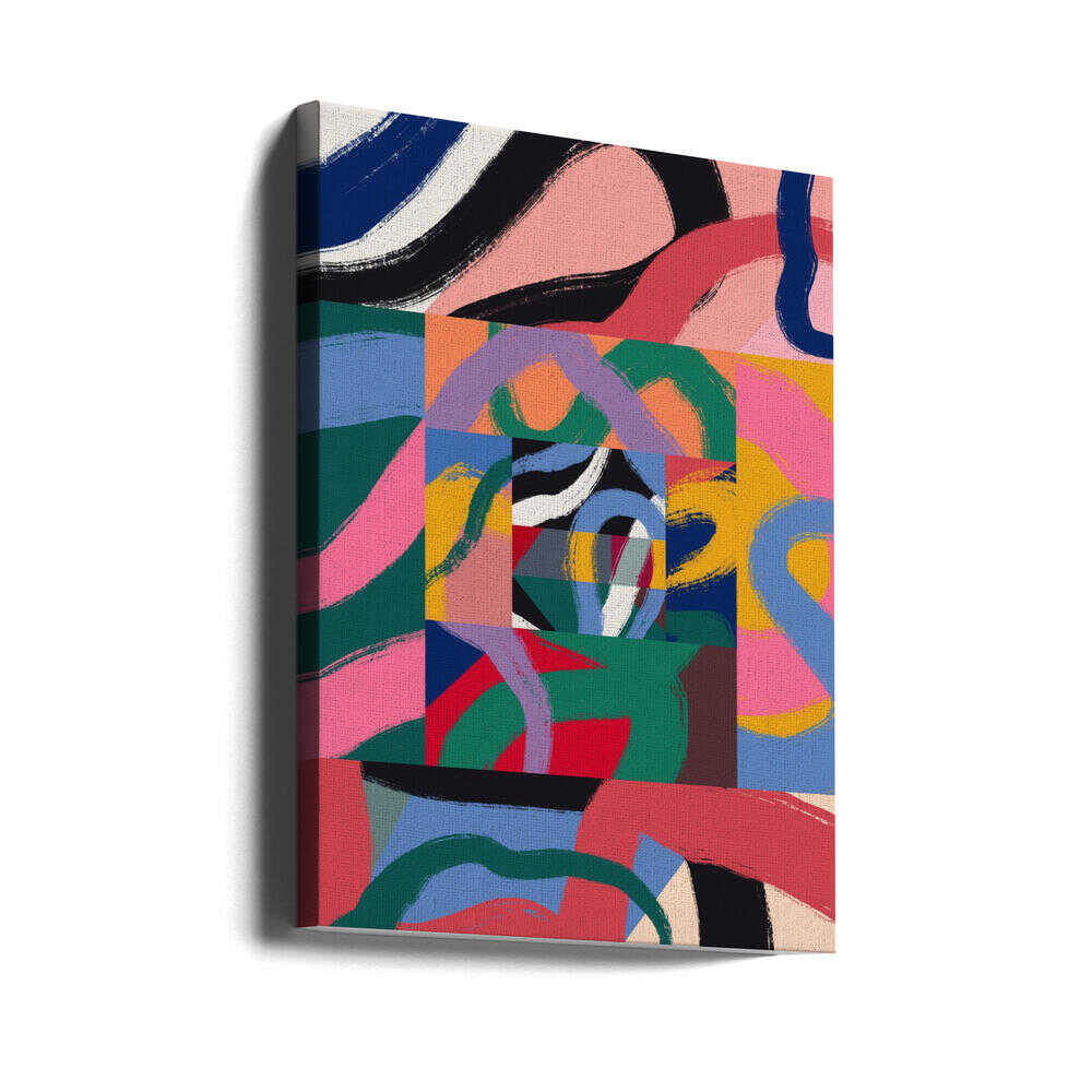 Ruban abstrait coloré | Toile