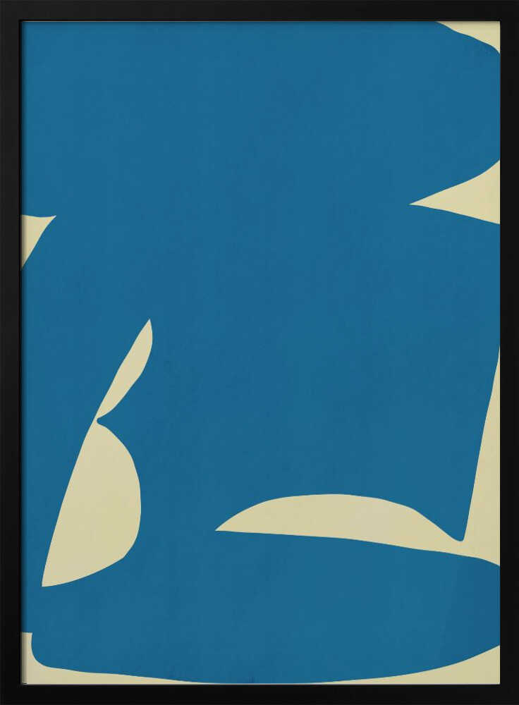Abstrakte blaue Form | Poster