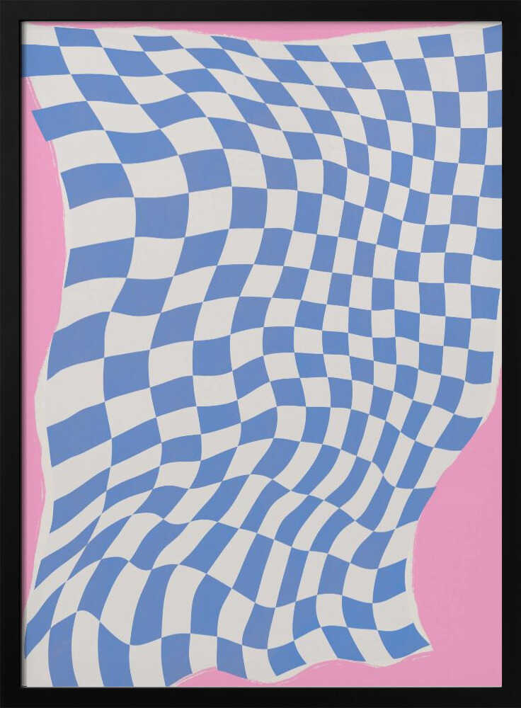 Wellenförmiger Schachbrett-Traum | Poster
