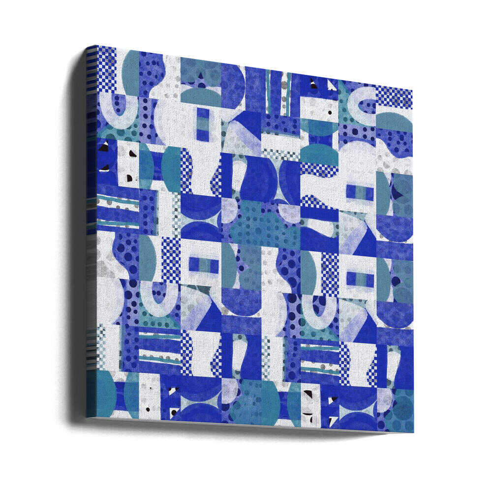 Rastermuster Fünf aus der Mitte des Jahrhunderts | Leinwand