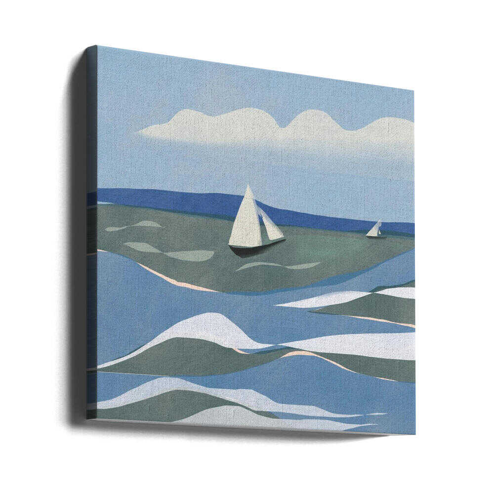 Sailboats Navigating | Canvas