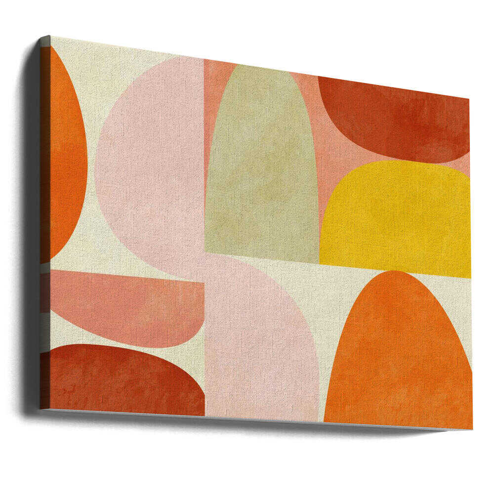 Warm Pastel Geometry | Canvas