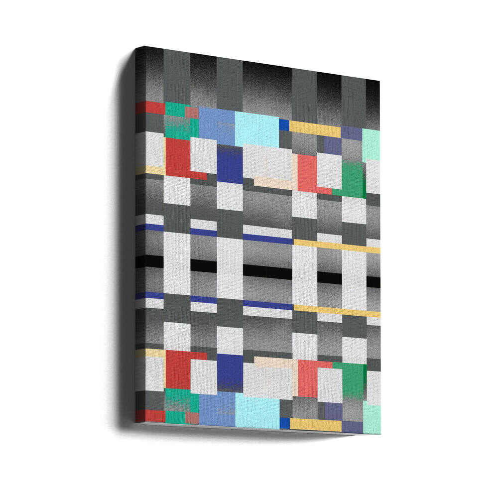 Abstract Design With A Grid Like Pattern | Canvas