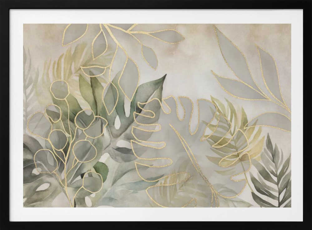 Elegant Tropics Light Green | Poster