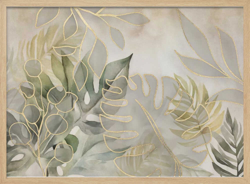 Elegant Tropics Light Green | Poster