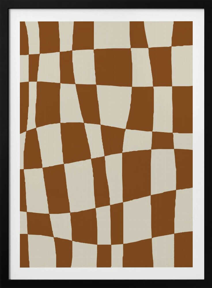 Damier minimaliste | Affiche