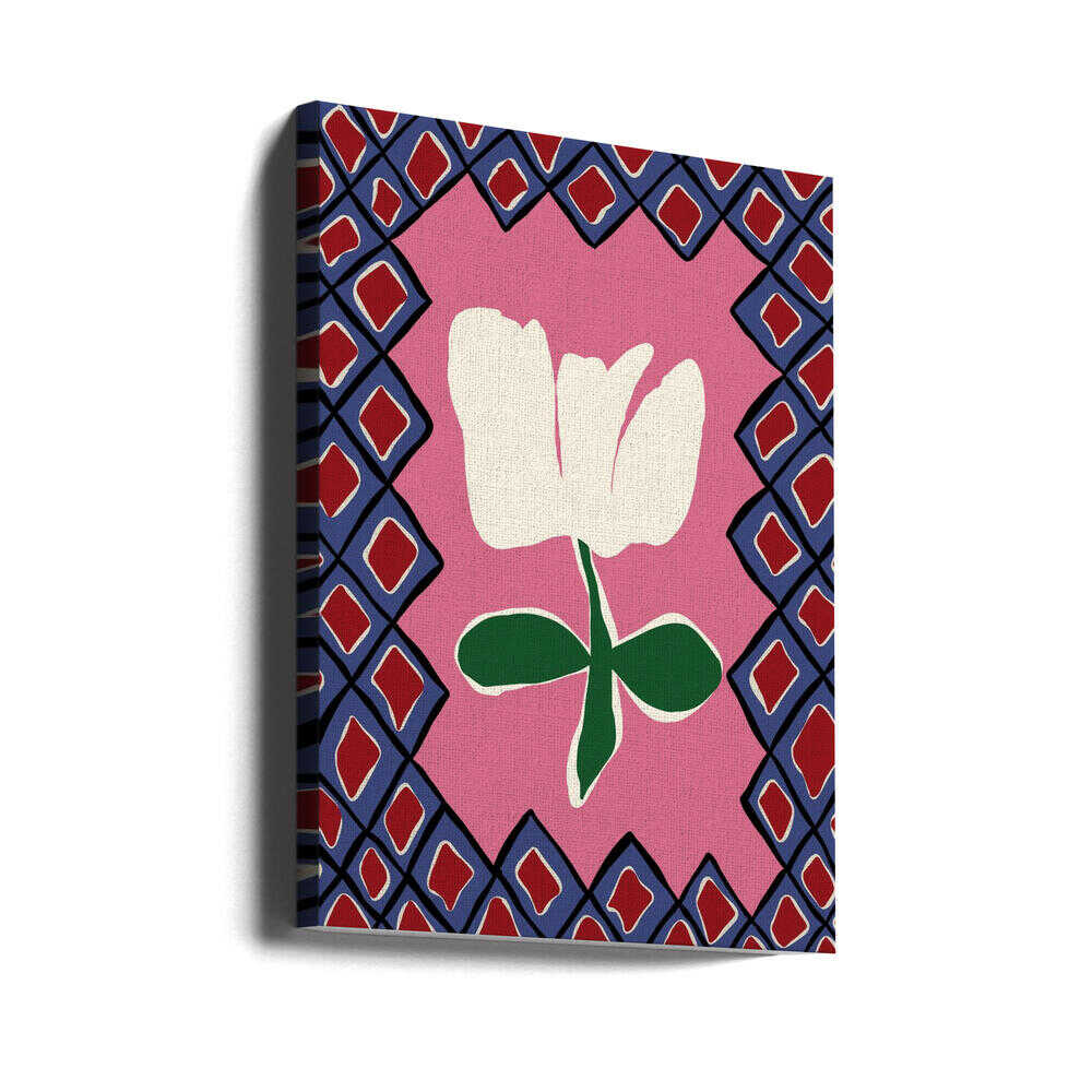 L'heure du jeu à carreaux pétales I | Toile