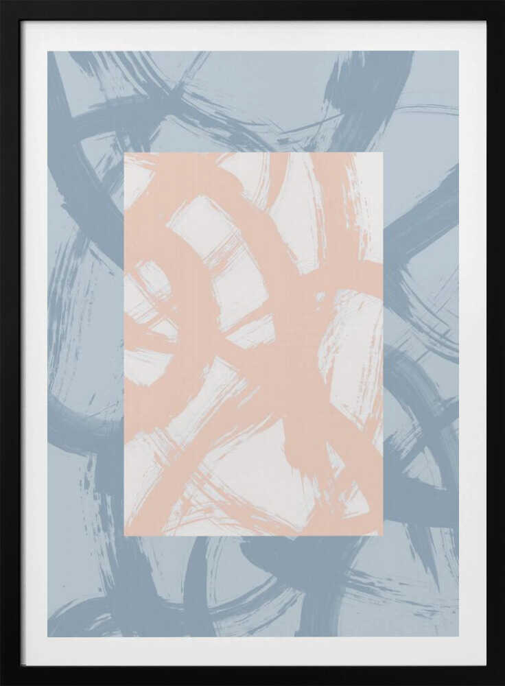 Abstrakte Pinselstriche 98A | Poster