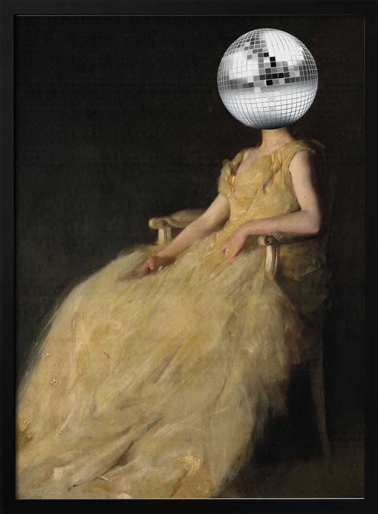 Disco-Kopf-Vintage-Collage | Poster