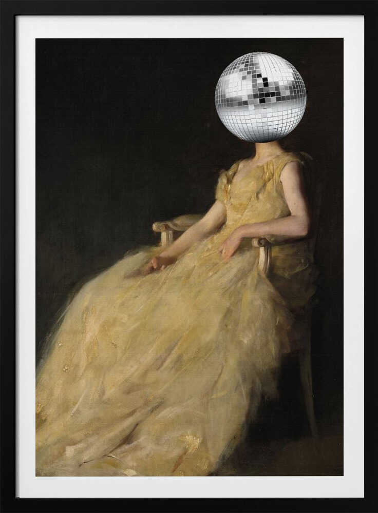 Disco-Kopf-Vintage-Collage | Poster