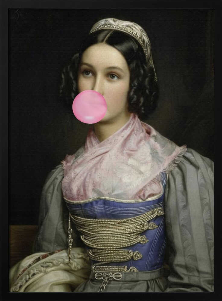 Kaugummi-Porträt | Poster