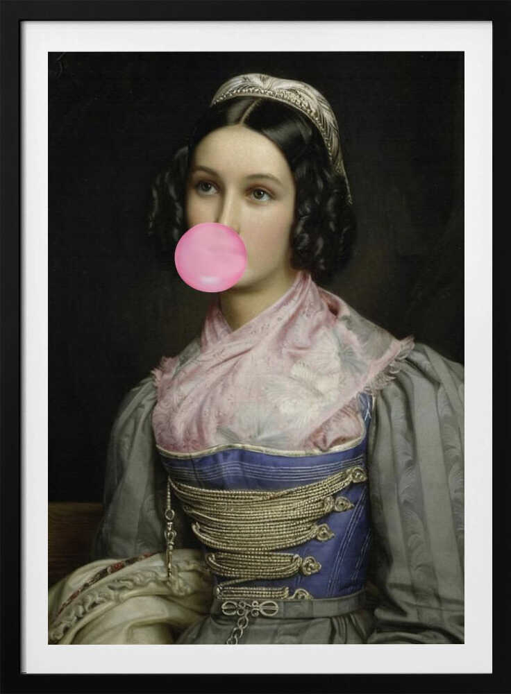 Kaugummi-Porträt | Poster