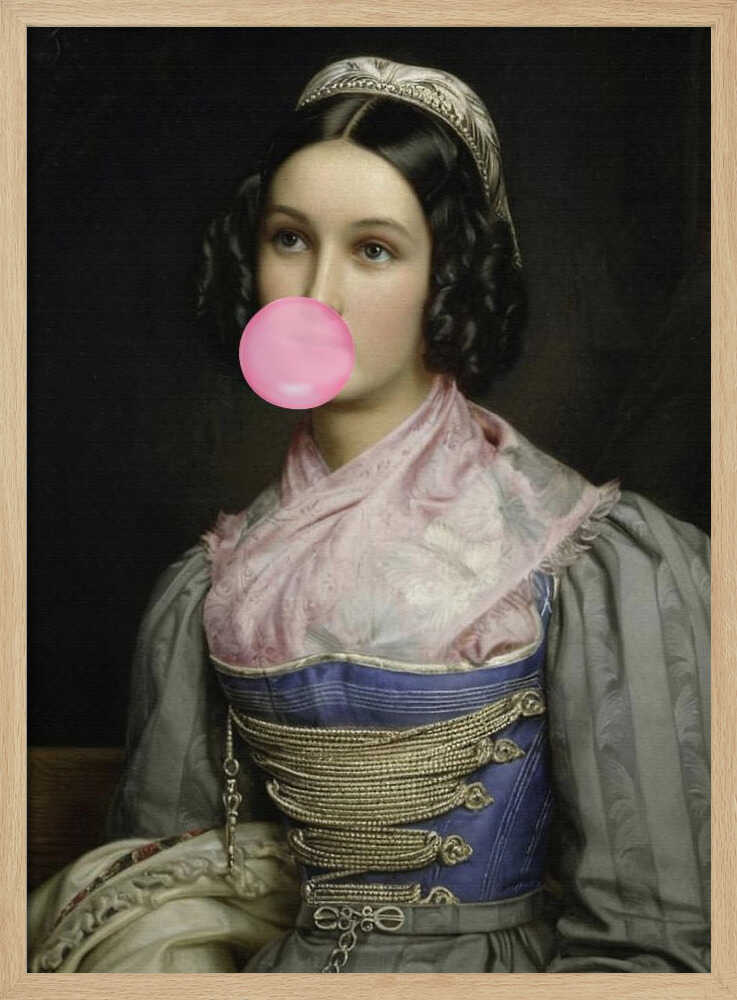 Kaugummi-Porträt | Poster