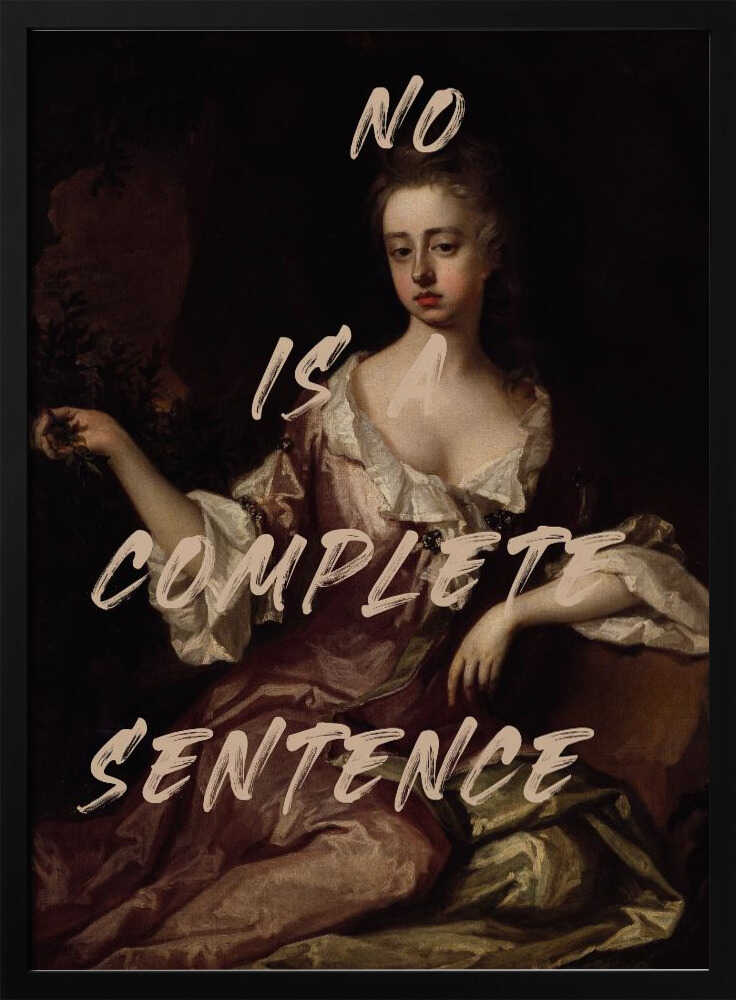Nein ist ein vollständiger Satz | Poster