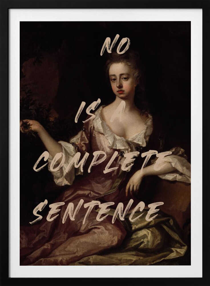 Nein ist ein vollständiger Satz | Poster