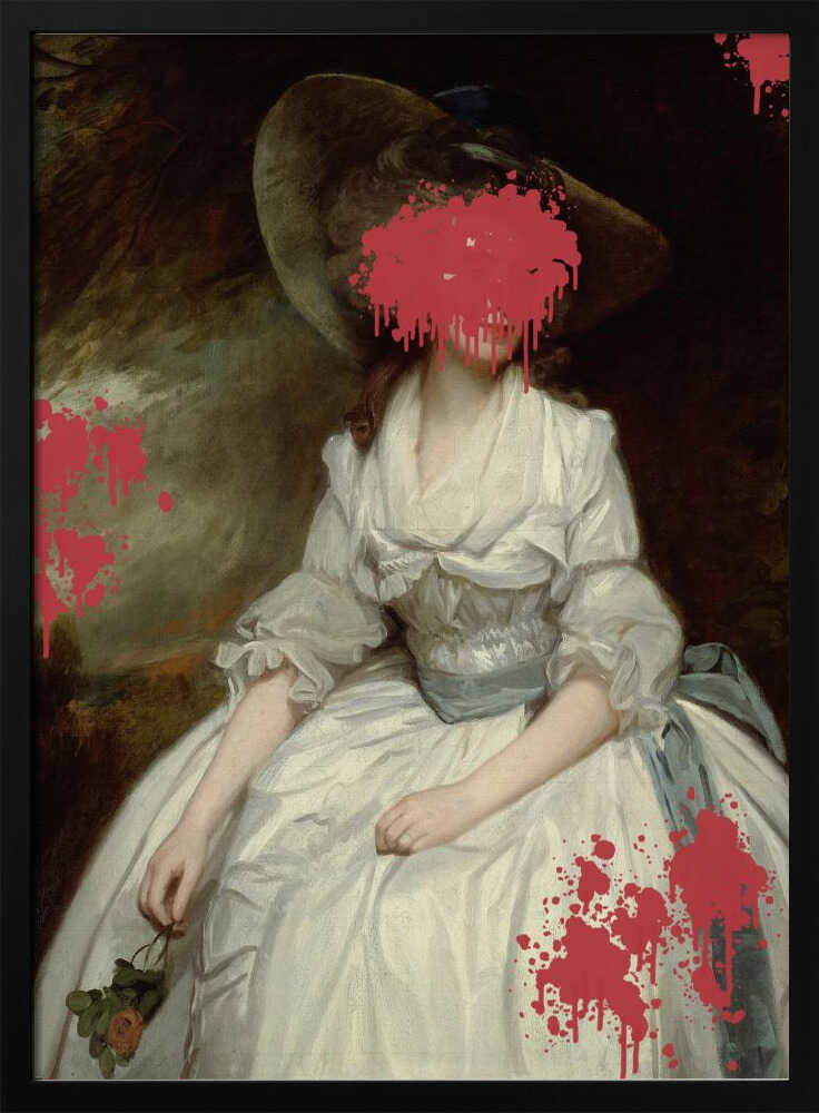 Renaissance Red Splash – Altered Art | Poster