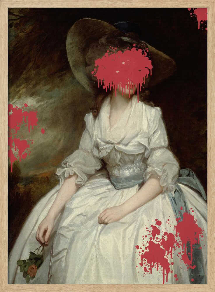 Renaissance Red Splash – Altered Art | Poster