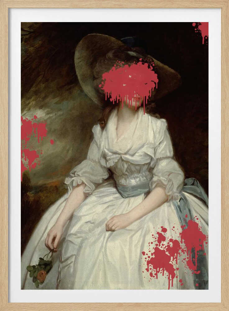 Renaissance Red Splash – Altered Art | Poster