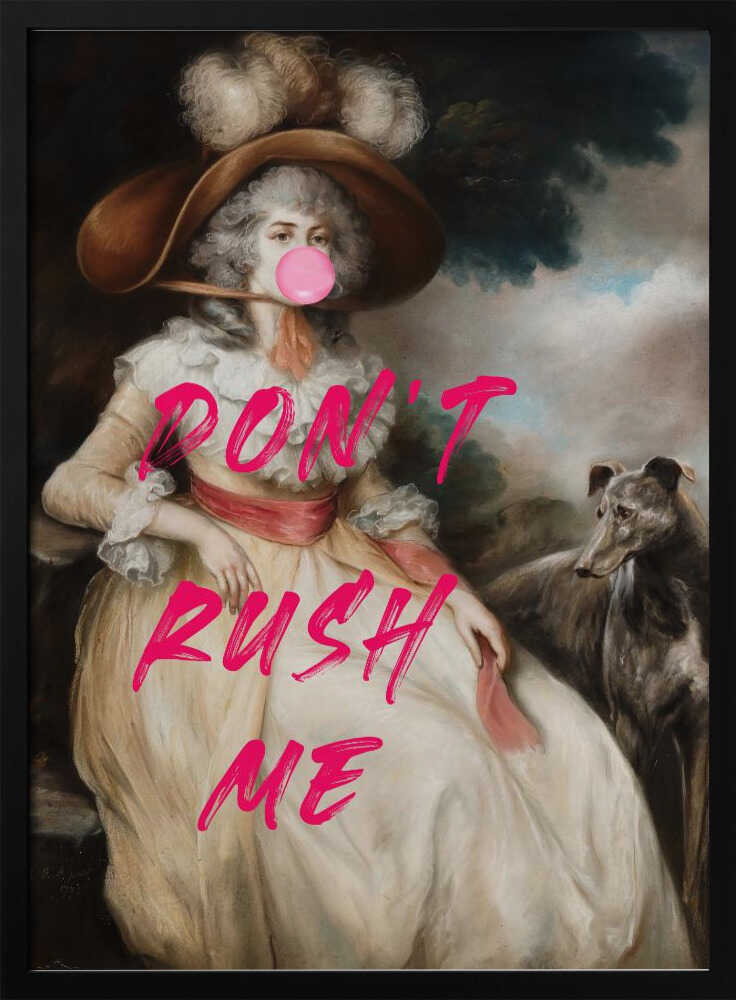 Berühr mich nicht / Collage aus verändertem Kaugummi | Poster