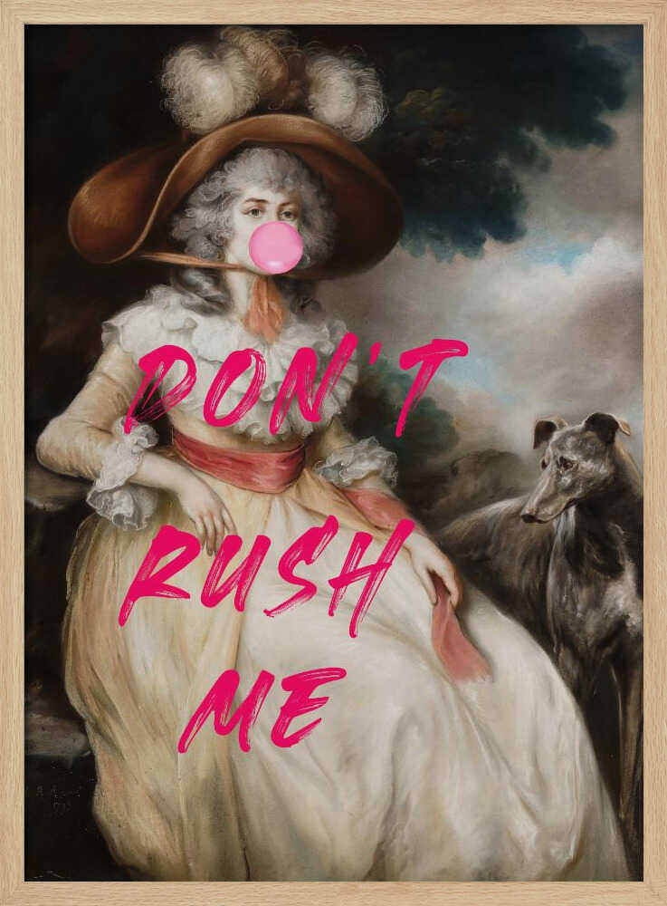 Berühr mich nicht / Collage aus verändertem Kaugummi | Poster