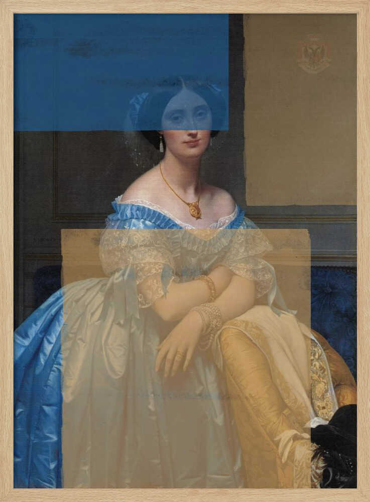 Barockporträt, zeitgenössische Collage | Poster