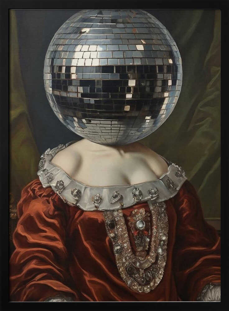 Antike Discokugel | Poster