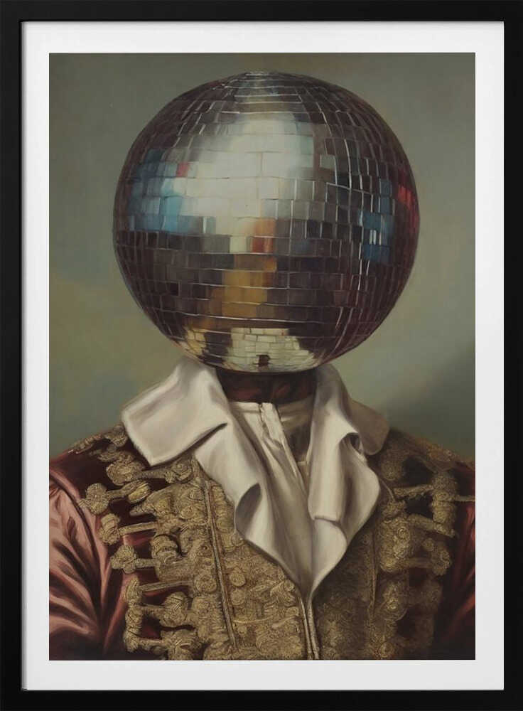 DiscoHead King / Collage-Kunst | Poster