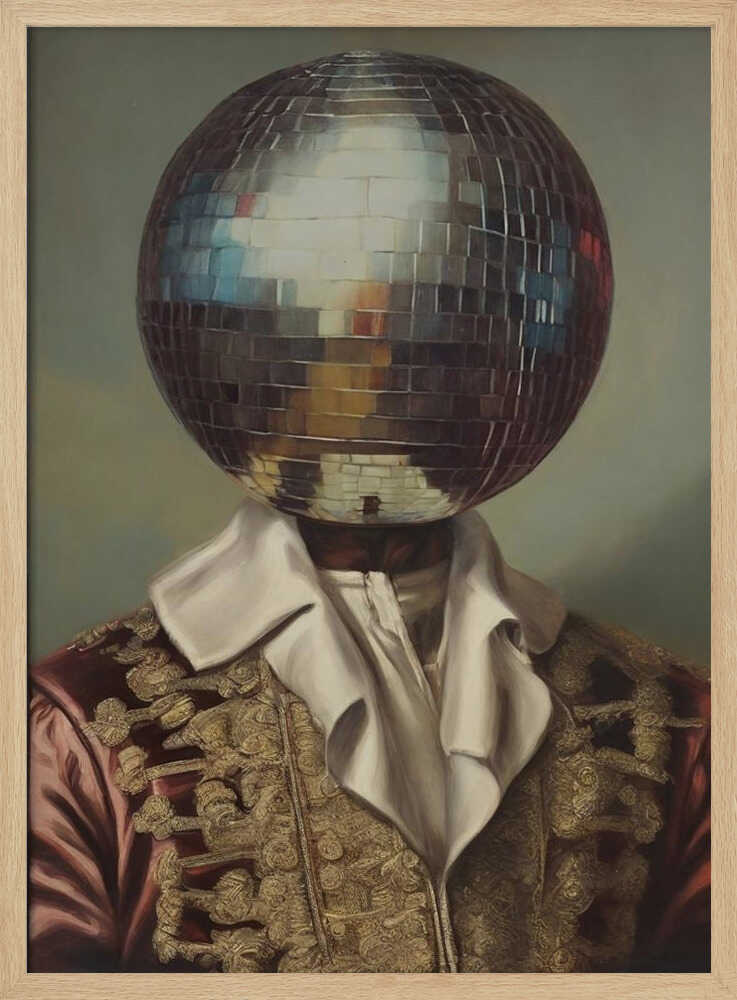 DiscoHead King / Collage-Kunst | Poster