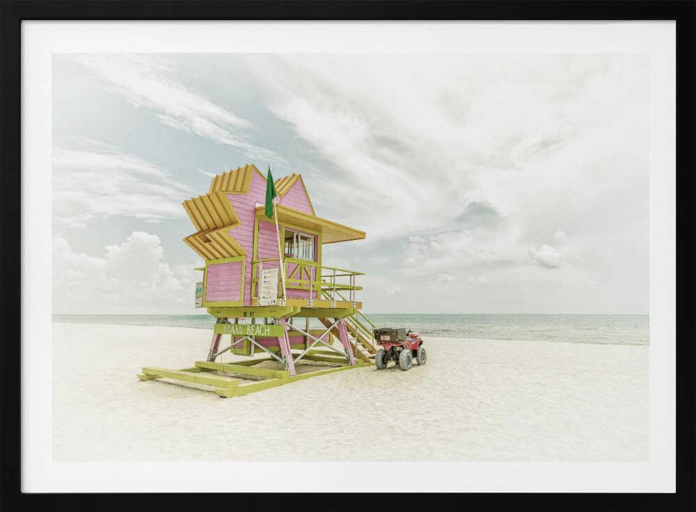 MIAMI BEACH Vintage Florida Flair | Poster