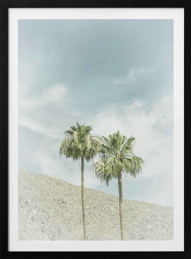 Vintage Palm Trees in the desert | Poster