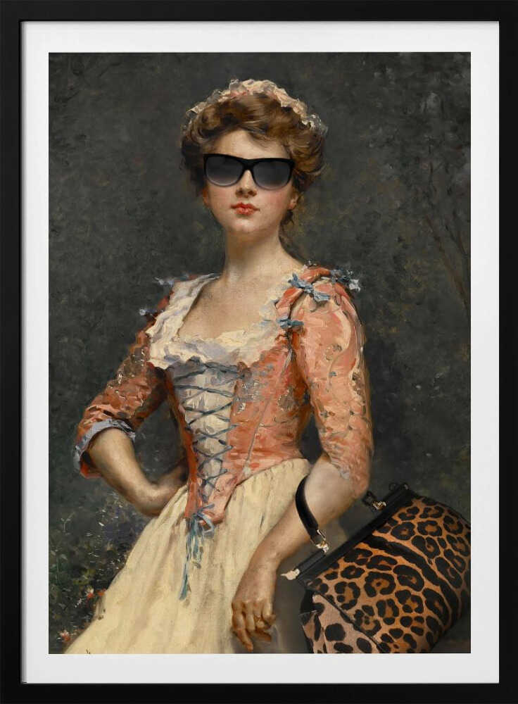 Vintage Chic Girl | Poster