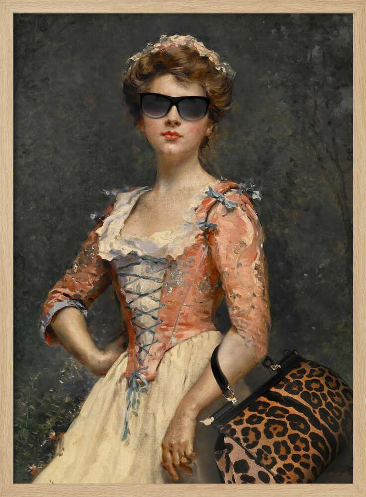 Vintage Chic Girl | Poster