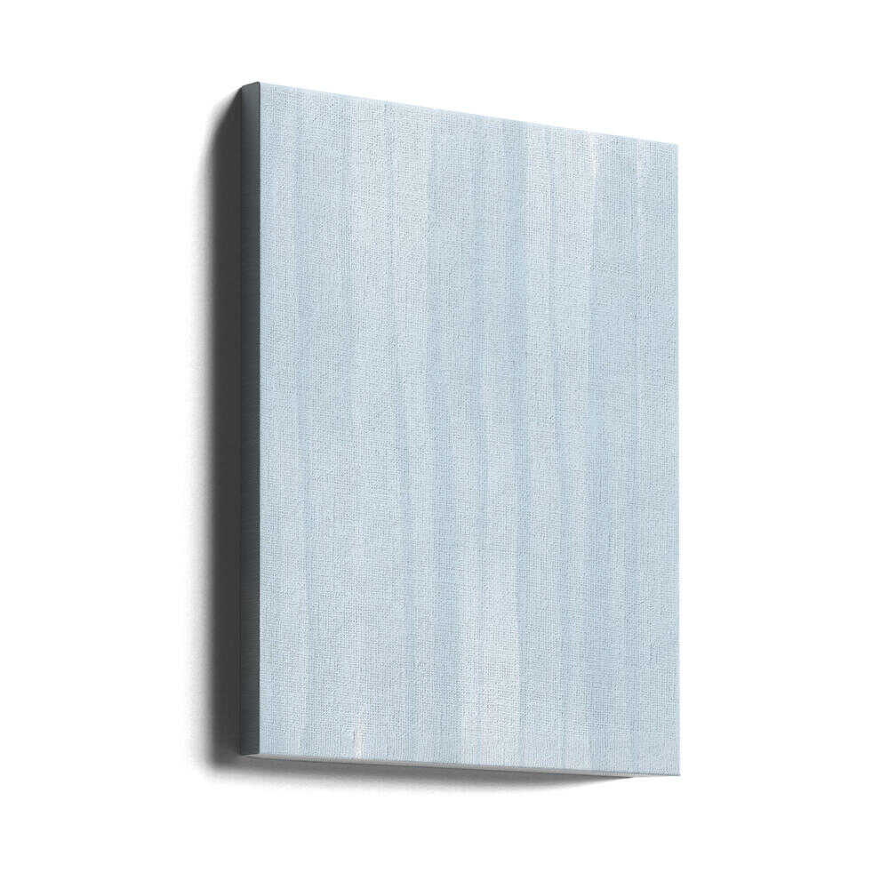 Lignes bleues sur fond pâle | Toile