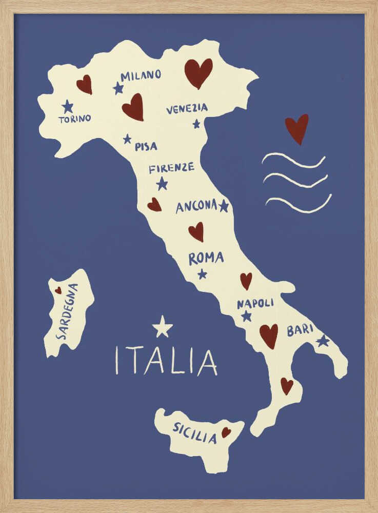 Italienkarte | Poster