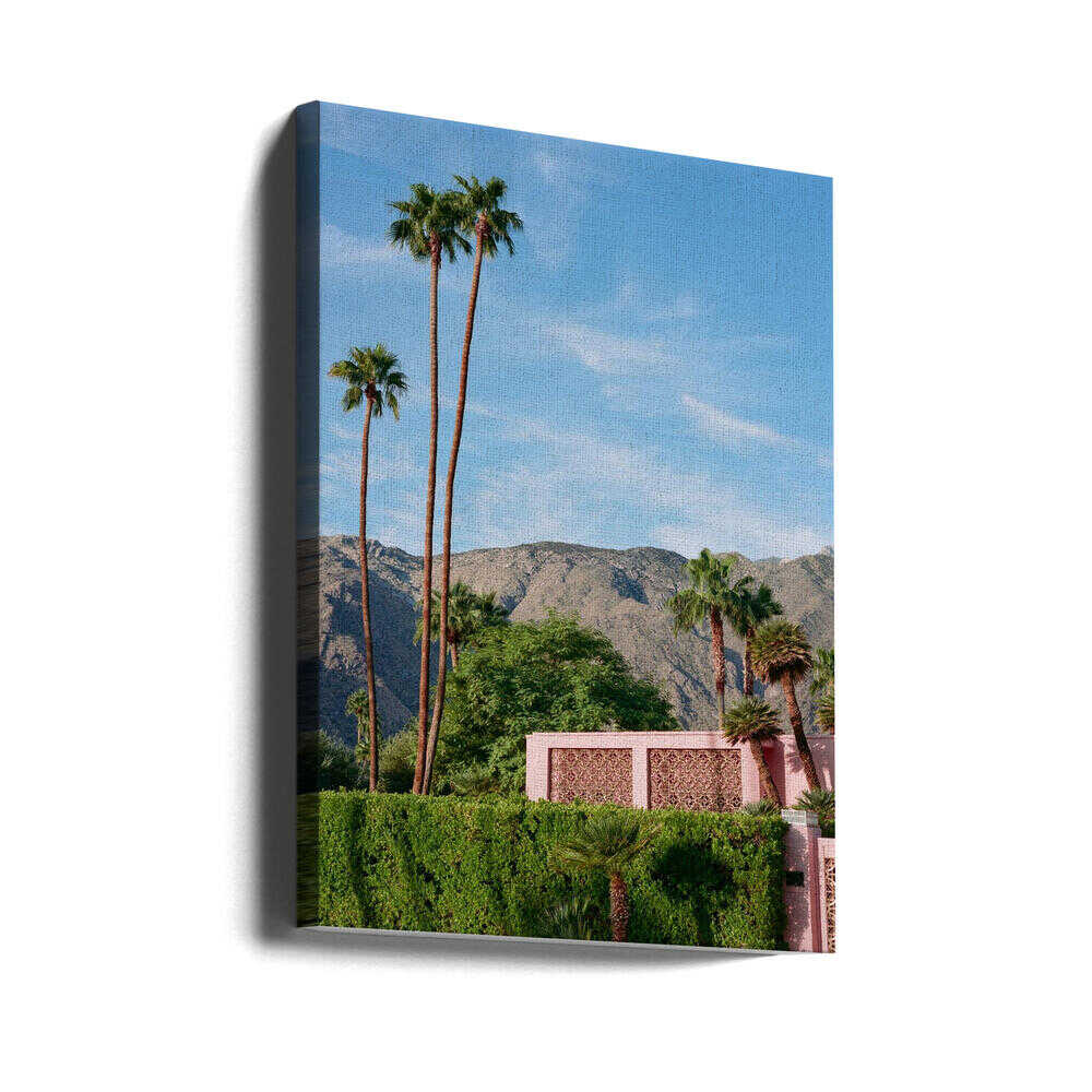 Maison rose de Palm Springs | Toile