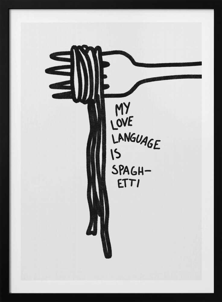 Spaghetti-Liebessprache | Poster