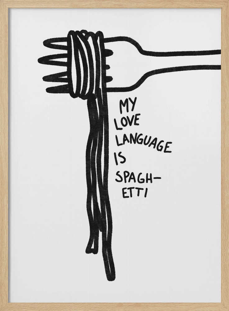 Spaghetti-Liebessprache | Poster